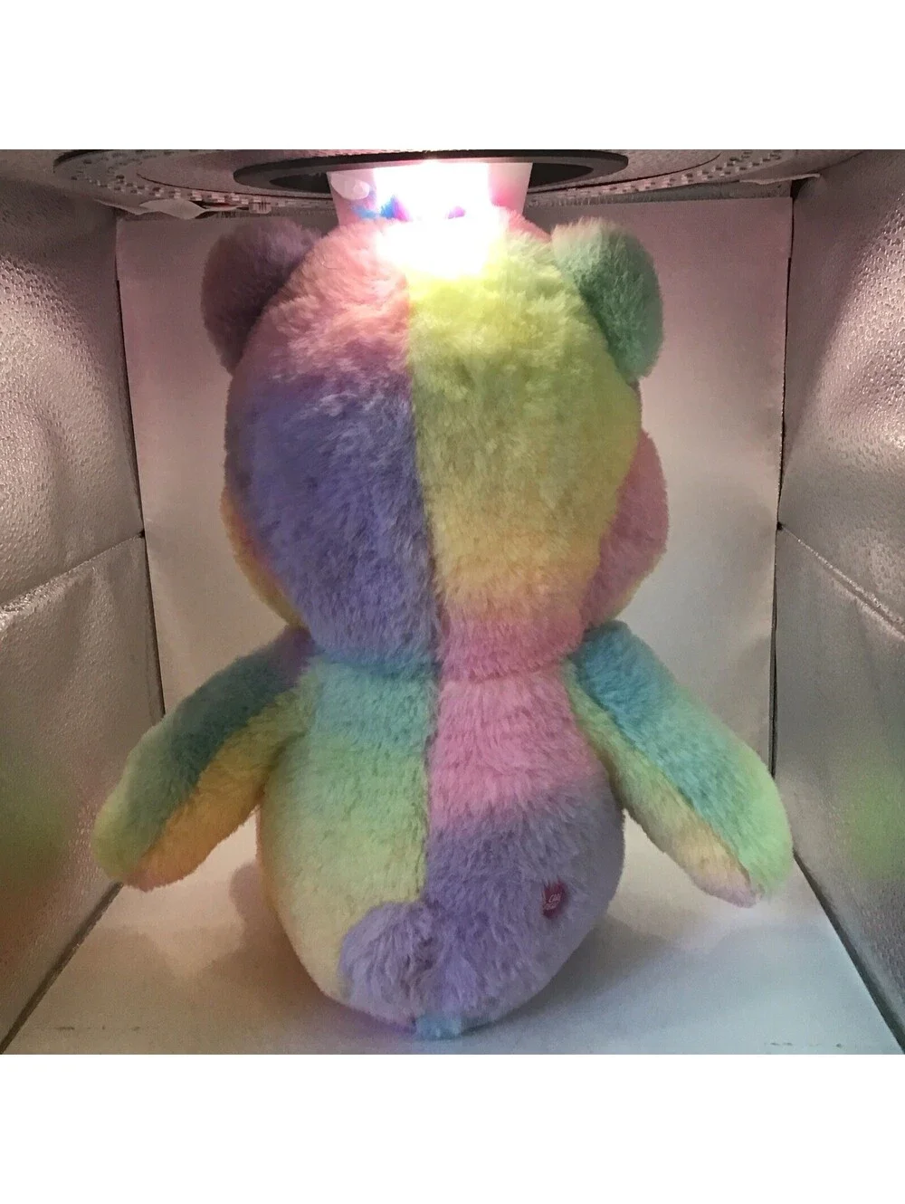 Care Bears Unlock The Magic Rainbow Heart Togetherness Plush TieDye Bear 11